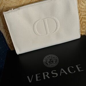 Dior Cream Cosmetic Bag